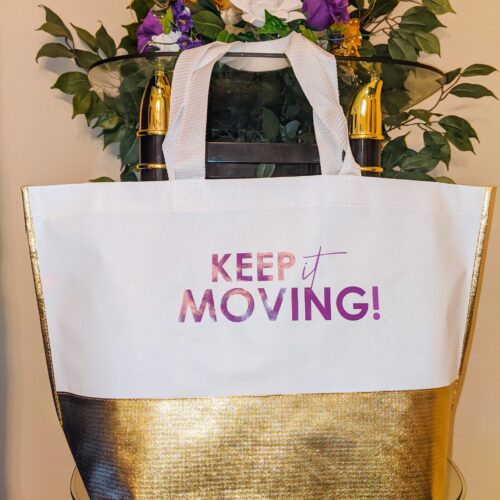 Shimmering Gold Accent Tote